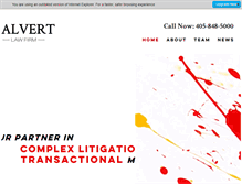 Tablet Screenshot of calvertlaw.com